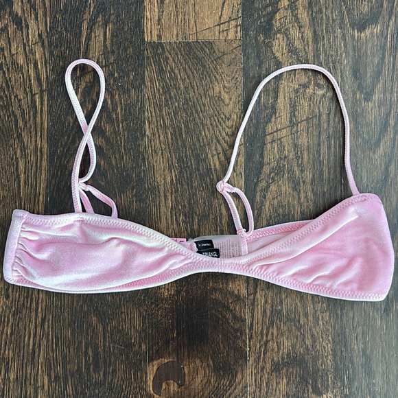 Triangl Velvet Light Pink Bikini Set - Picture 5 of 7